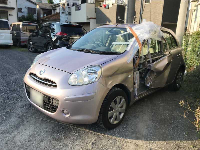 日産マーチの廃車買取事例 廃車 事故車の買取は日本廃車センター